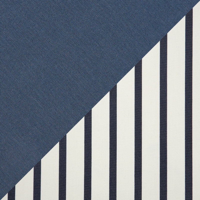 Coussin Keegan, 12 po x 18 po, Tissage uni palette indigo Sunbrella®