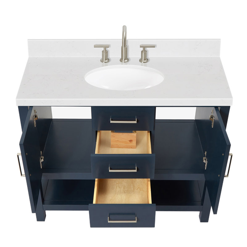 Bayhill Single Vanity, Midnight Blue, 54"
