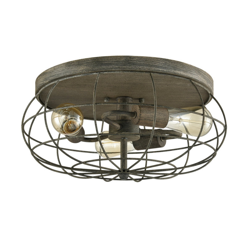 Bradburn Flush Mount, Charcoal Gray
