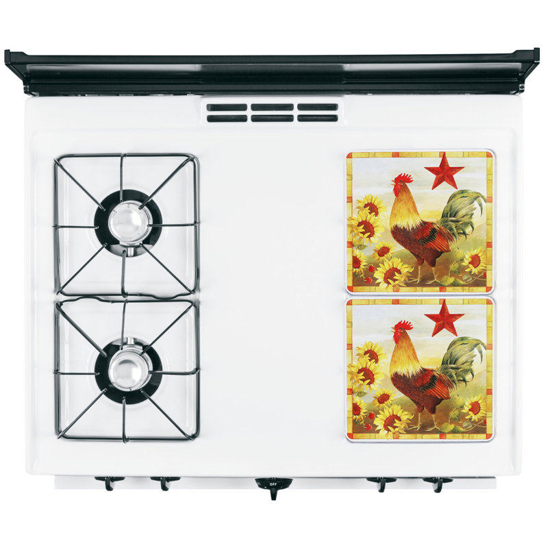 Reston Lloyd Square Burner Cover, Red/Yellow