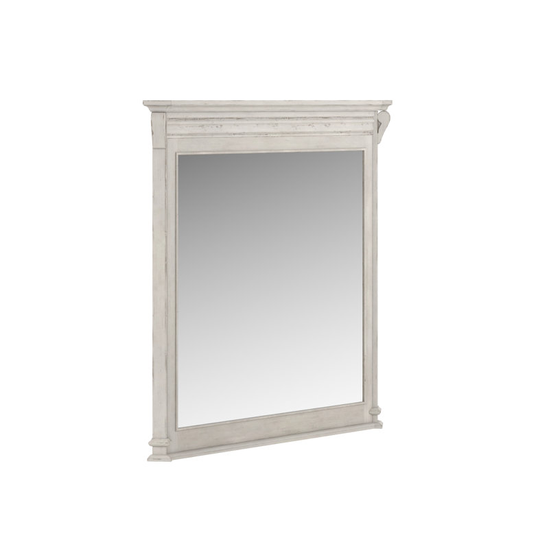 Alcove Rectangle Solid Wood Beveled Wall Mirror