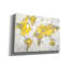 «World Map Yellow Gray» par Danhui Nai, art mural-596969005