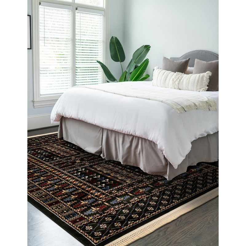 Tapis de couloir Aucun, couleur vert foncé Hufnagel, Rectangle 2 pi x 3 pi 1 po