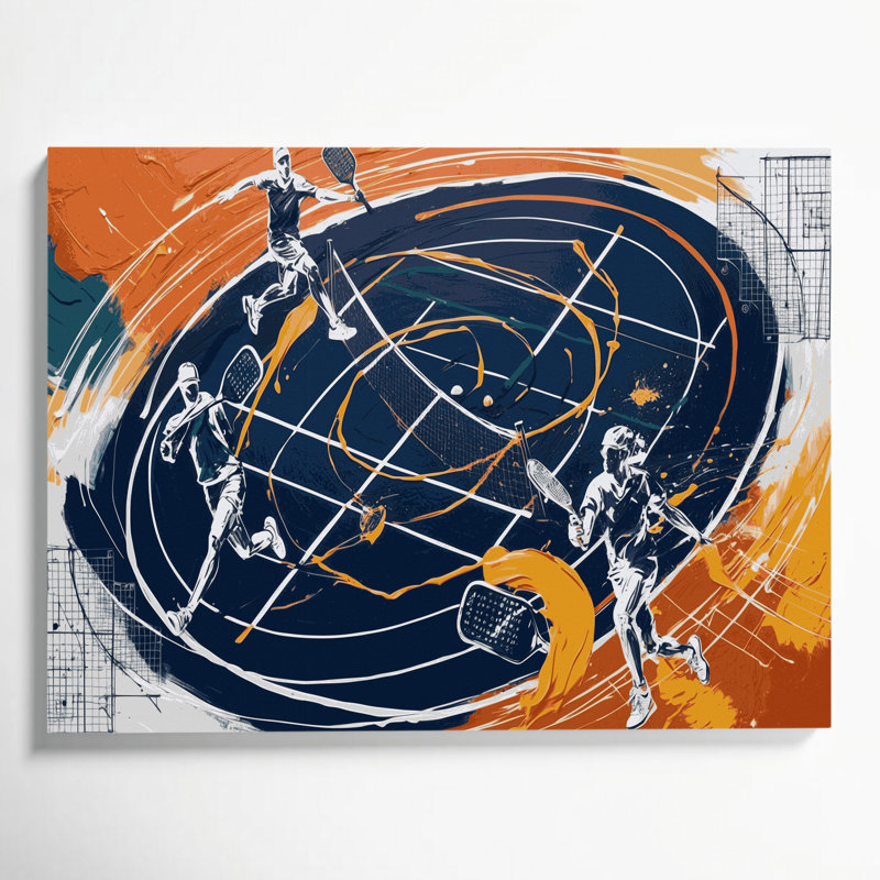 Art mural sur toile bleu, H 16 po x l 20 po