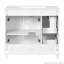Meuble-lavabo moderne 36 po avec lavabo en céramique, tablettes réglables et tiroirs-116858987