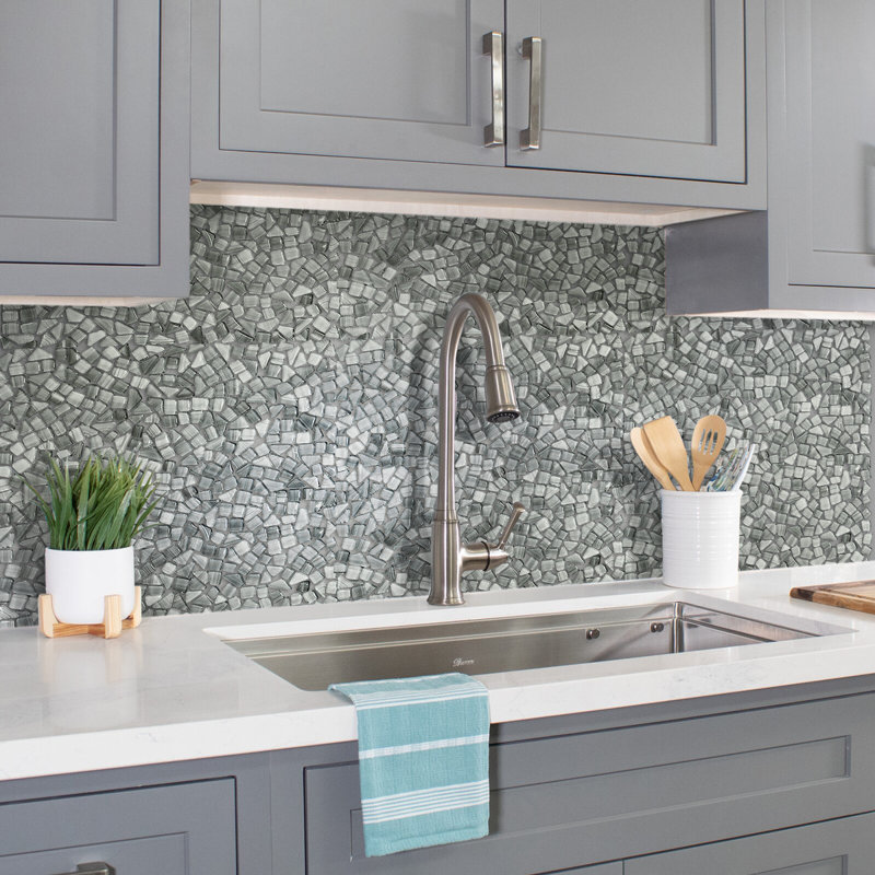 Bijou Glossy Tile, Gray