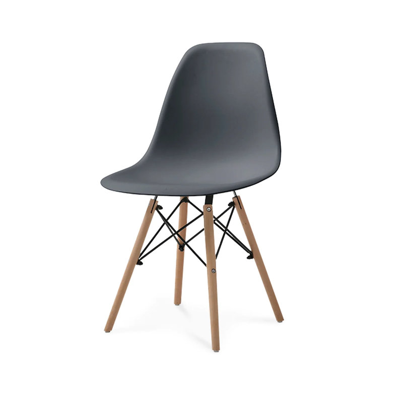 17.5'' H Side Chair, Dark Gray