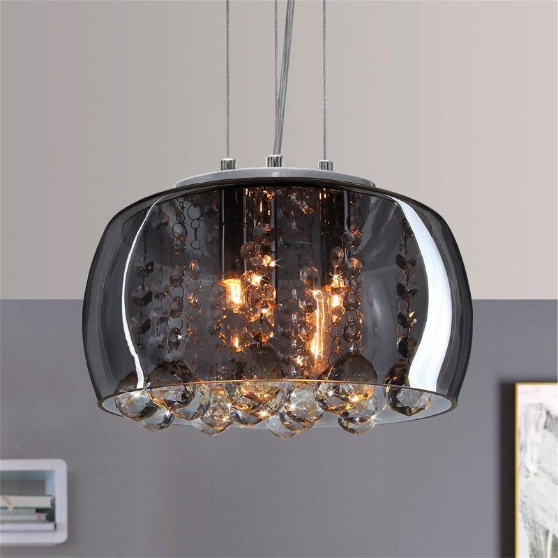 URBNLIVING 3 - Light Grey Single Pendant