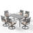 Scituate 6 - Person Patio Dining Set with Rectangular Table , Cushions Included