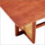 Table basse rectangulaire en bois massif imitation rotin de style chinois en noyer massif pour petits salons de famille