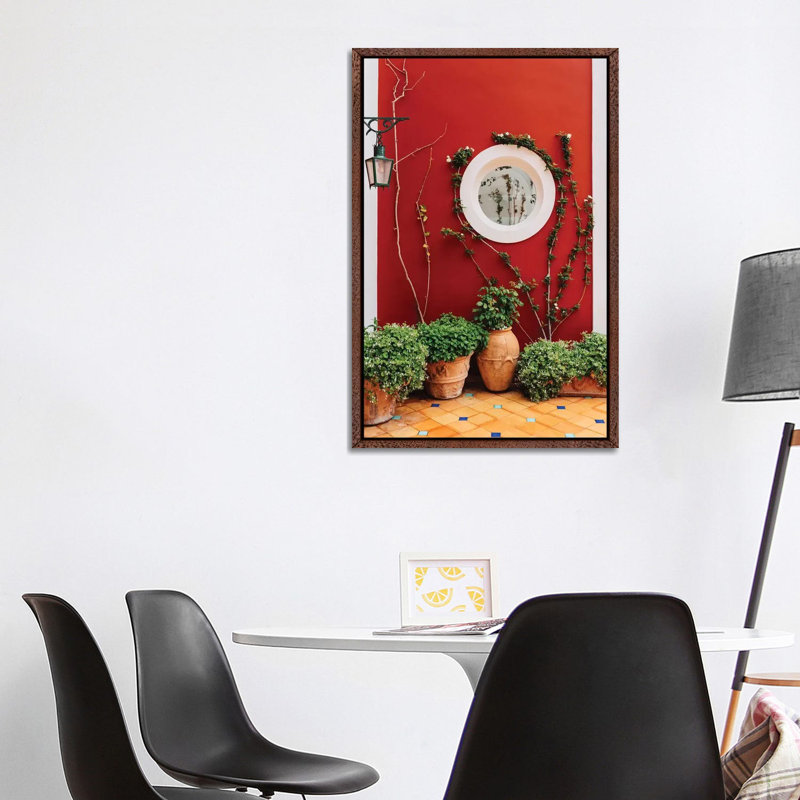 Positano II by Bethany Young - Print on Canvas, 101.6cm H x 66.04cm W x 3.81cm D, Classic Brown Wood Framed