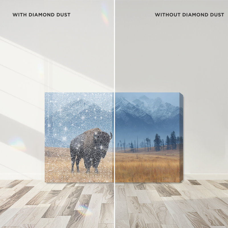 Mountain Bison I Print by Oliver Gal, 16" H x 24" W, Gallery Wrapped