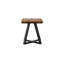 Trapezium Side Table, Metal Base