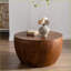 Table basse 31,5 po en bois de sapin rétro brun pour le salon, rangement caché et amp; Surface facile à nettoyer