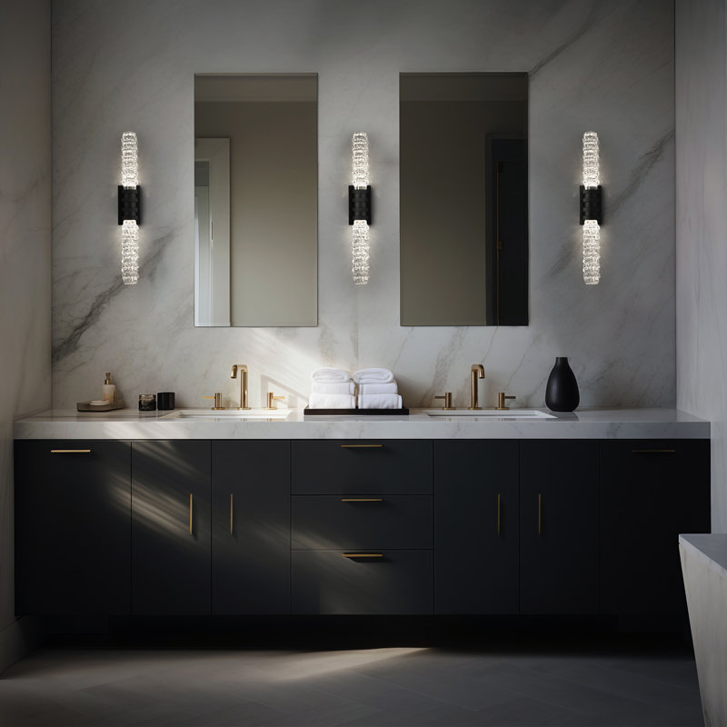 Kemberly 2 - Light LED Armed Sconce, Aged Brass