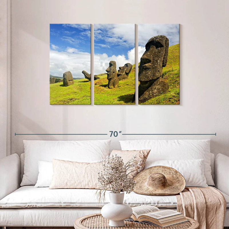 Moai historique, H 28 po x l 45 po