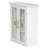 Northshire Removable Two-Door Wall Cabinet with Tempered Glass Doors & Adjustable Shelves For Bathroom Storage
