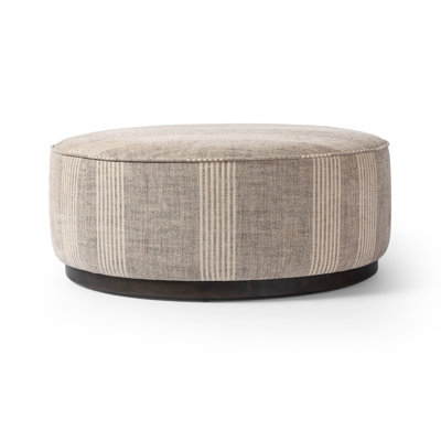 Faira 36" Linen Upholstered Ottoman