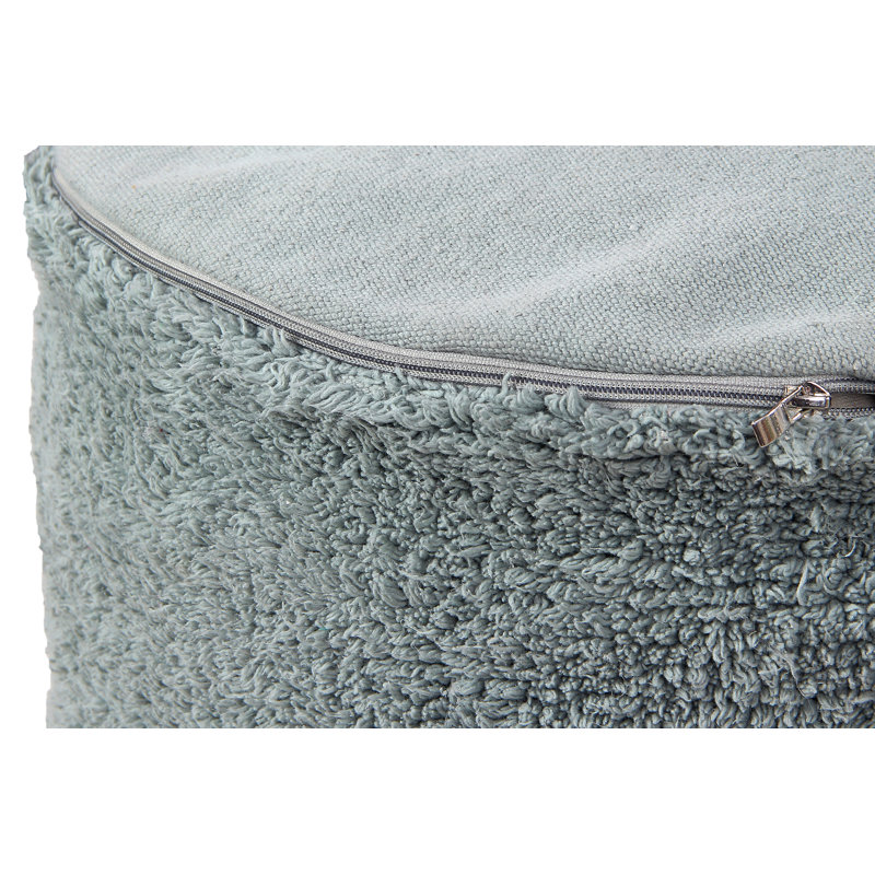 Pyjama Party Round Pouf, Vintage Blue