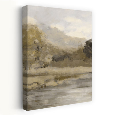 «Summertime View Triptych I Abstract Contemporary Tranquil Landscape Nature Art»