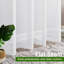 Paire de rideaux transparents en polyester Laquentin