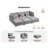 120"Oversized Modular Sectional Sofa for Living Room 6-Seat Couch Chenille Sofa Large Sleeper Bed with Convertible Ottoman-1047756122