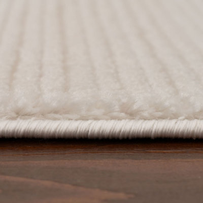 Carmel Modern Striped Cream Area Rug