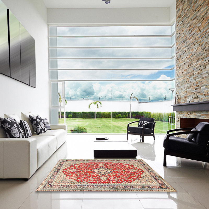 Ruairi Oriental Indoor Rug, Square 3'