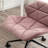 Mauve Diamond Tufted Adjustable Swivel Office Chair-650434884
