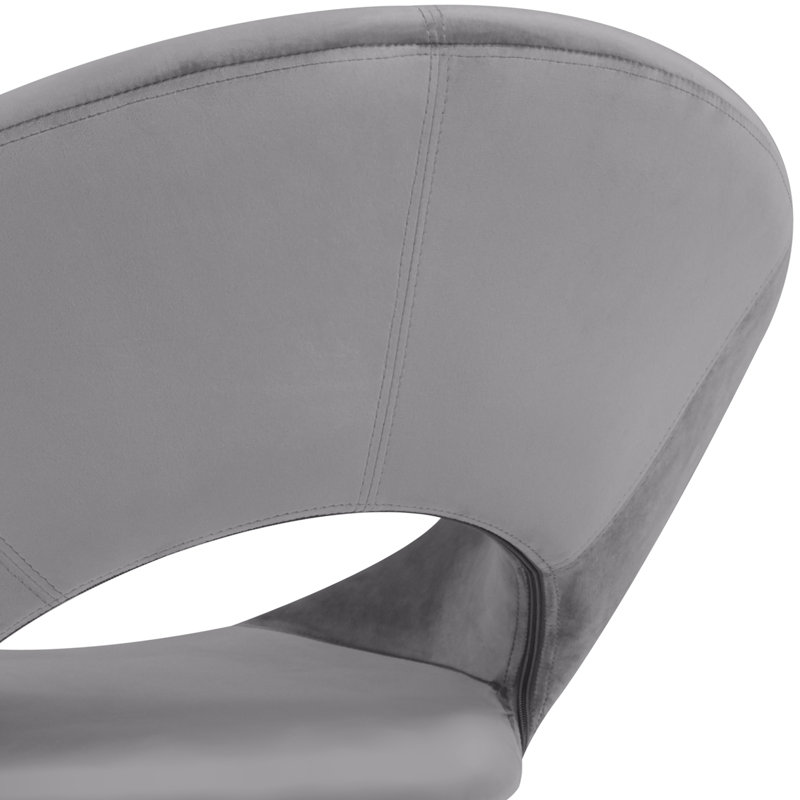 Sima Upholstered Accent Chair, Gray Soft Polyester Blend