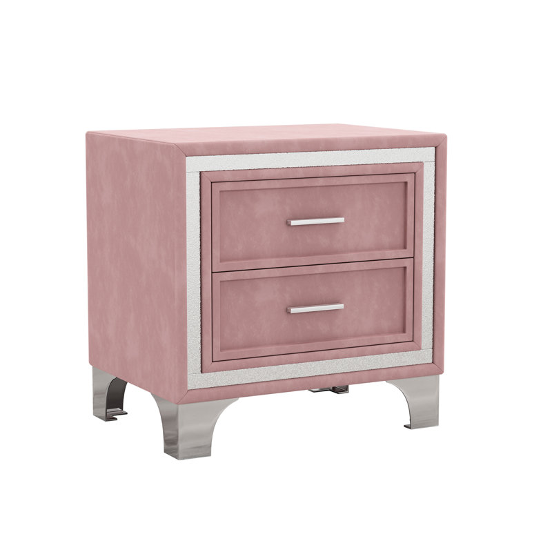 Table de chevet vintage Mid Century, Rose