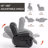 Dual Motor With Infinite Position Function Electric Medium Size Leatheraire Gray With Power Lift Function Recliner Chair With 8-Point Vibration With Massage Function And Lumbar With Heating Functioning-960767736