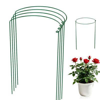 Ensemble de 4 cages à pivoines robustes en métal