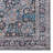 Breedlove Traditional Machine Woven Flatweave Gray and Blue Area Rug with Non Skid Backing-823702699