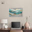 «Golden Tides», impression sur toile encadrée bleue et dorée par Art Remedy, cadre blanc, 24 x 16-135655515-135655518
