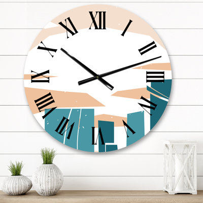Minimaliste silhouettes d'automne VI - Horloge murale transitionnelle 1