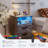 Modern 2-Drawer Nightstand with Charging Station and LED Light-705073316