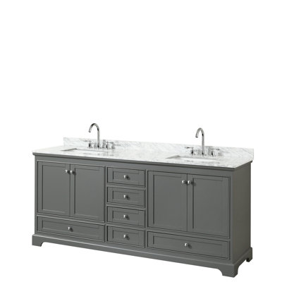 Ensemble de meuble-lavabo double 80 "Deborah