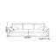 Canapé discret en tissu mat simple-106690928