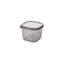 Ensemble de boîte de rangement durable (12 pièces), couleur anthracite, 3,9 x 3,9 x 3,7 pouces | 100% plastique sans BPA, capacité de 18,6 oz liq. Convient au lave-vaisselle, idéal pour organiser la cuisine et la maison, conception empilable