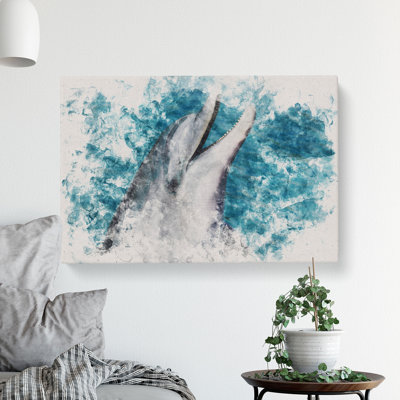 Dolphin - Wrapped Canvas