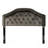 Grey Headboard With Velvet Covering And Modern Style Full Sized Headboard, Accentuating Button Refinement Nailhead-259393779-259393782