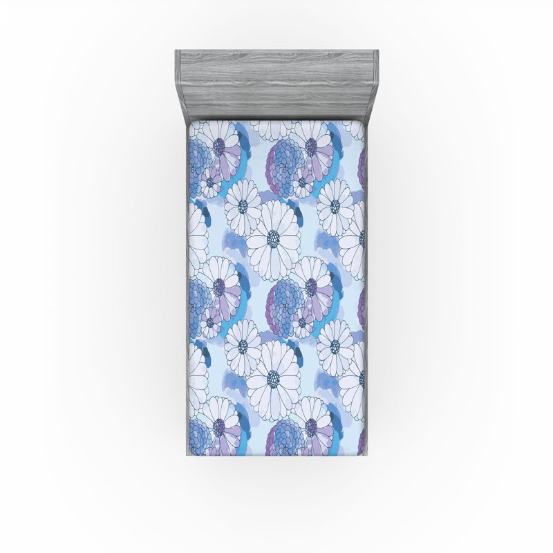 Drap-housse à motif camomille Ambesonne