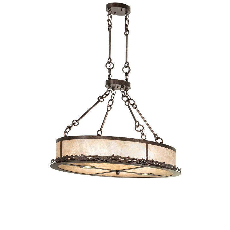 36" Long Craftsman Prime Oblong Inverted Pendant
