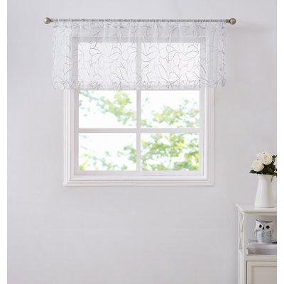 Floral Tailored Window Valance