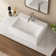 Turner 430mm x 310mm Rectangular Wall Hung Bathroom Sink Basin with Overflow