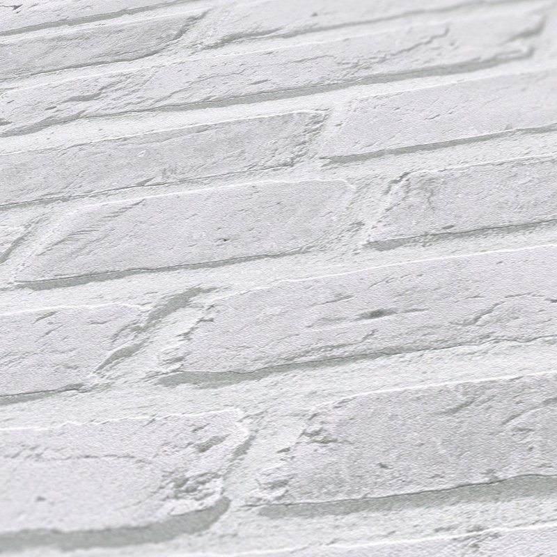 Bricks and More Collection Brickshire Residents Wallpaper Roll, White