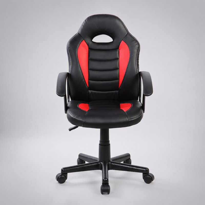 Chaise de jeu et de course pour enfants et étudiants, avec roulettes, design ergonomique pour un confort et un soutien optimaux, idéale pour étudier et jouer.