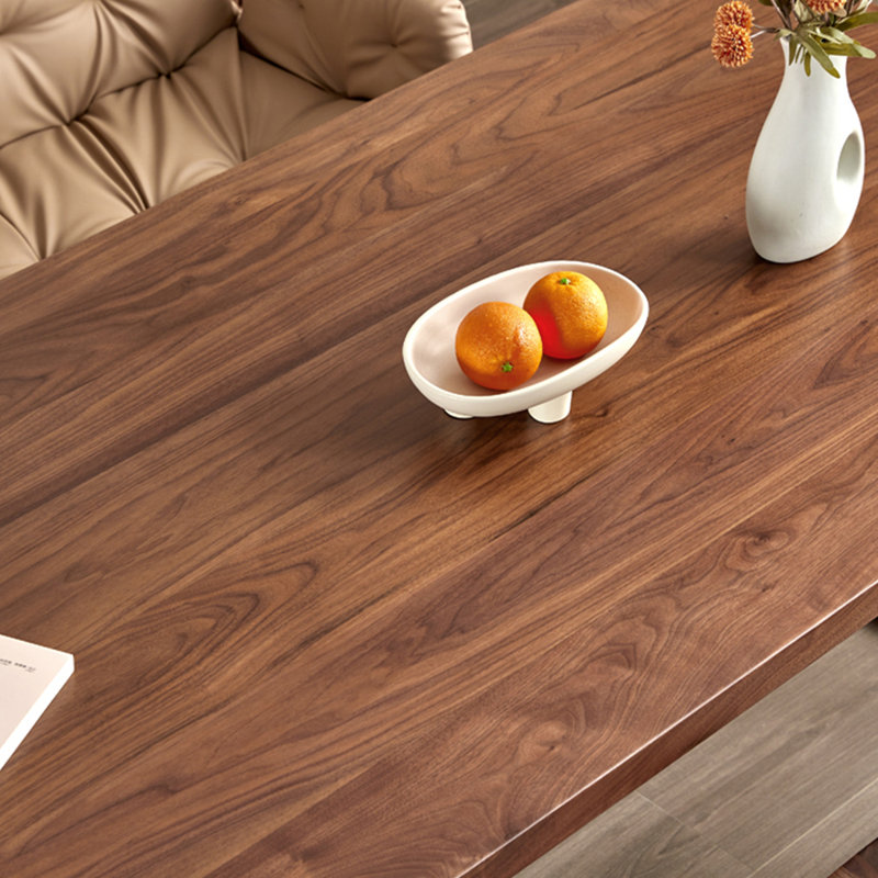 Table de salle à manger en noyer massif avec conception flexible., H 29,92 po x L 86,61 po x l 35,43 po