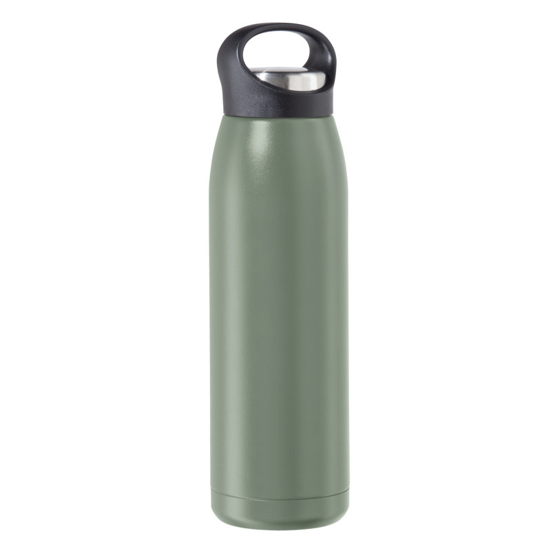 Oggi Refresh Freestyle Vacuum Insulated Bottle (680 Ml, 23 Oz), Gray, 23 Oz